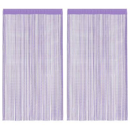 Tende a Filo 2 pz Viola 140x250 cm | homemem39