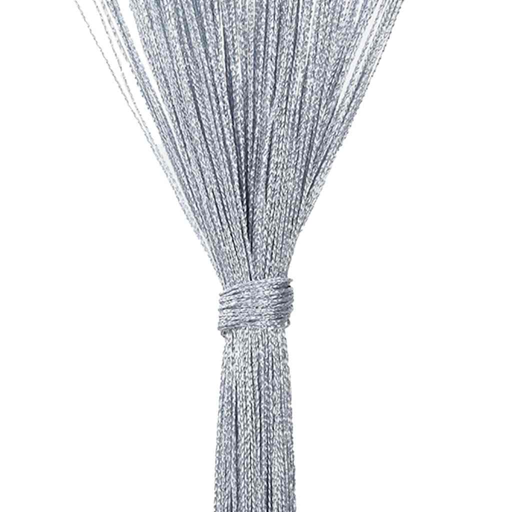 Tende a Filo 2 pz Grigio Chiaro 140x250 cm | homemem39