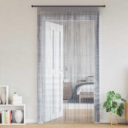 Tende a Filo 2 pz Grigio Chiaro 140x250 cm | homemem39