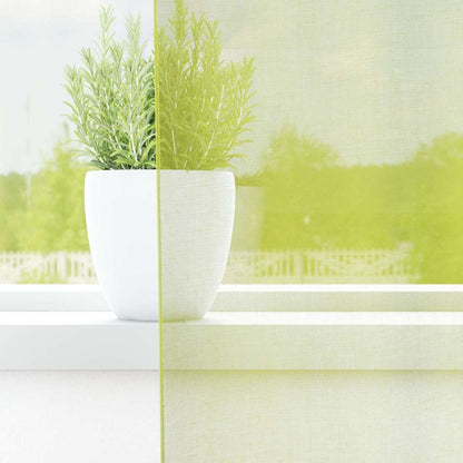 Tende in Voile con Occhielli 2 pz Verde Mela 140x245 cm