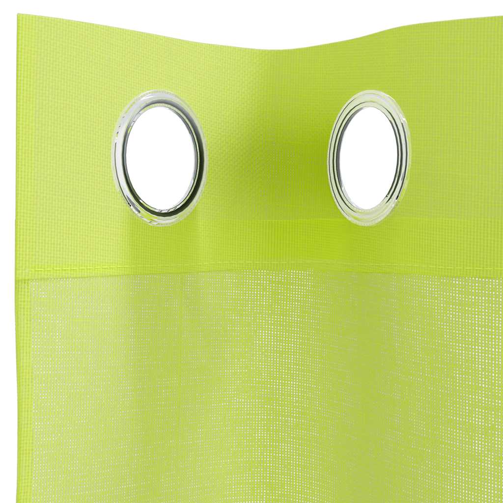 Tende in Voile con Occhielli 2 pz Verde Mela 140x245 cm | homemem39
