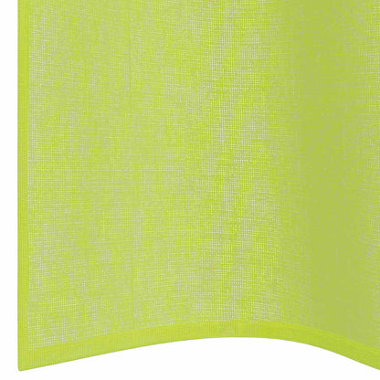 Tende in Voile con Occhielli 2 pz Verde Mela 140x260 cm | homemem39