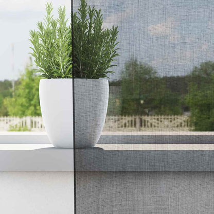 Tende in Voile con Occhielli 2 pz Nero 140x260 cm | homemem39