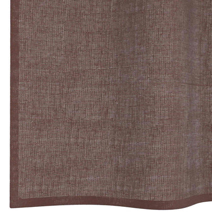Tende in Voile con Occhielli 2 pz Marrone 140x300 cm