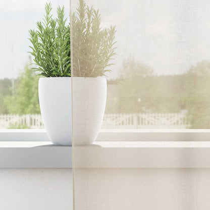 Tende in Voile con Occhielli 2 pz Crema 140x245 cm | homemem39