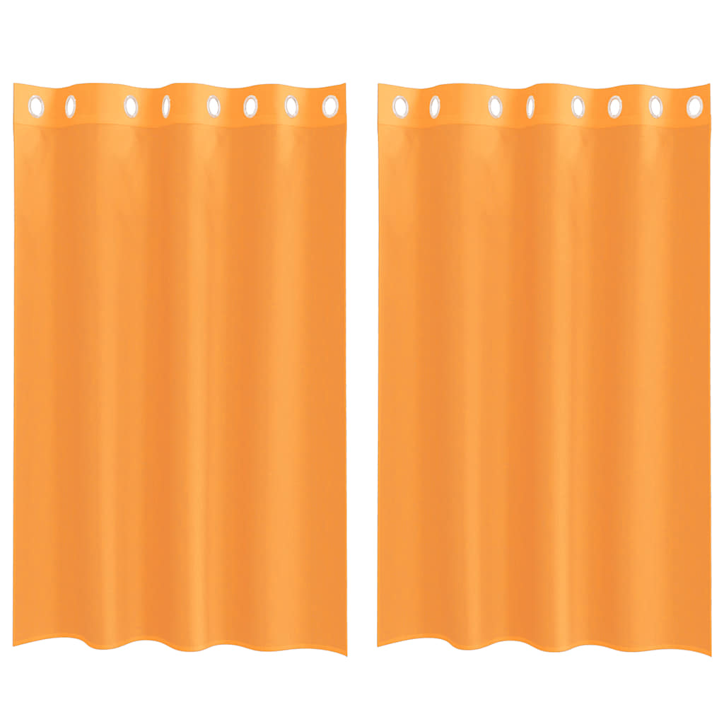Tende in Voile con Occhielli 2 pz Arancio 140x175 cm | homemem39