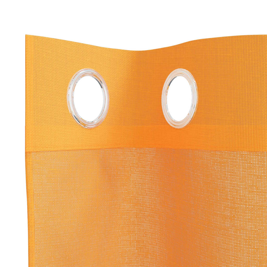 Tende in Voile con Occhielli 2 pz Arancio 140x245 cm | homemem39