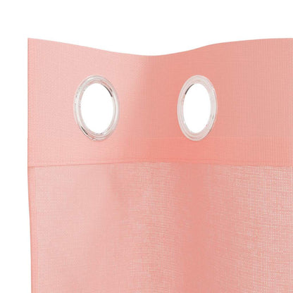 Tende in Voile con Occhielli 2 pz Rosa 140x260 cm | homemem39