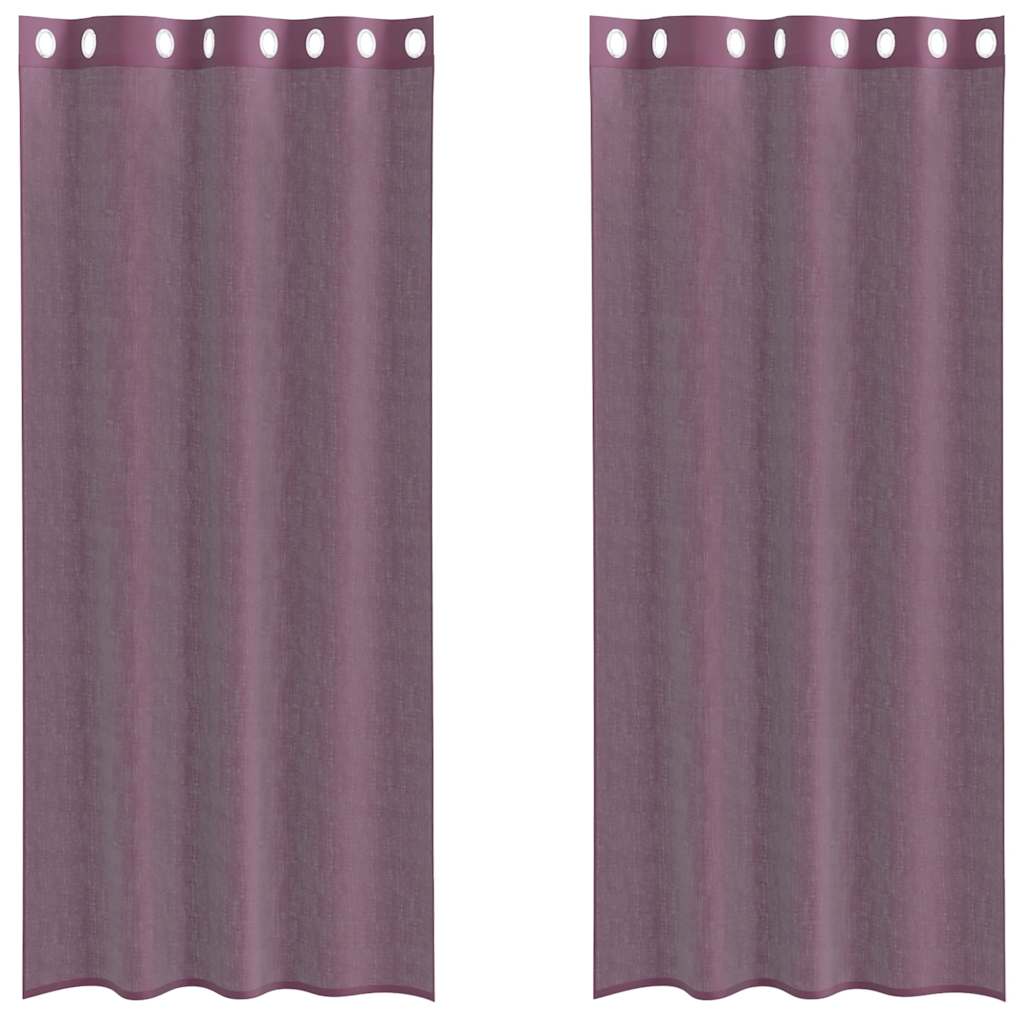 Tende in Voile con Occhielli 2 pz