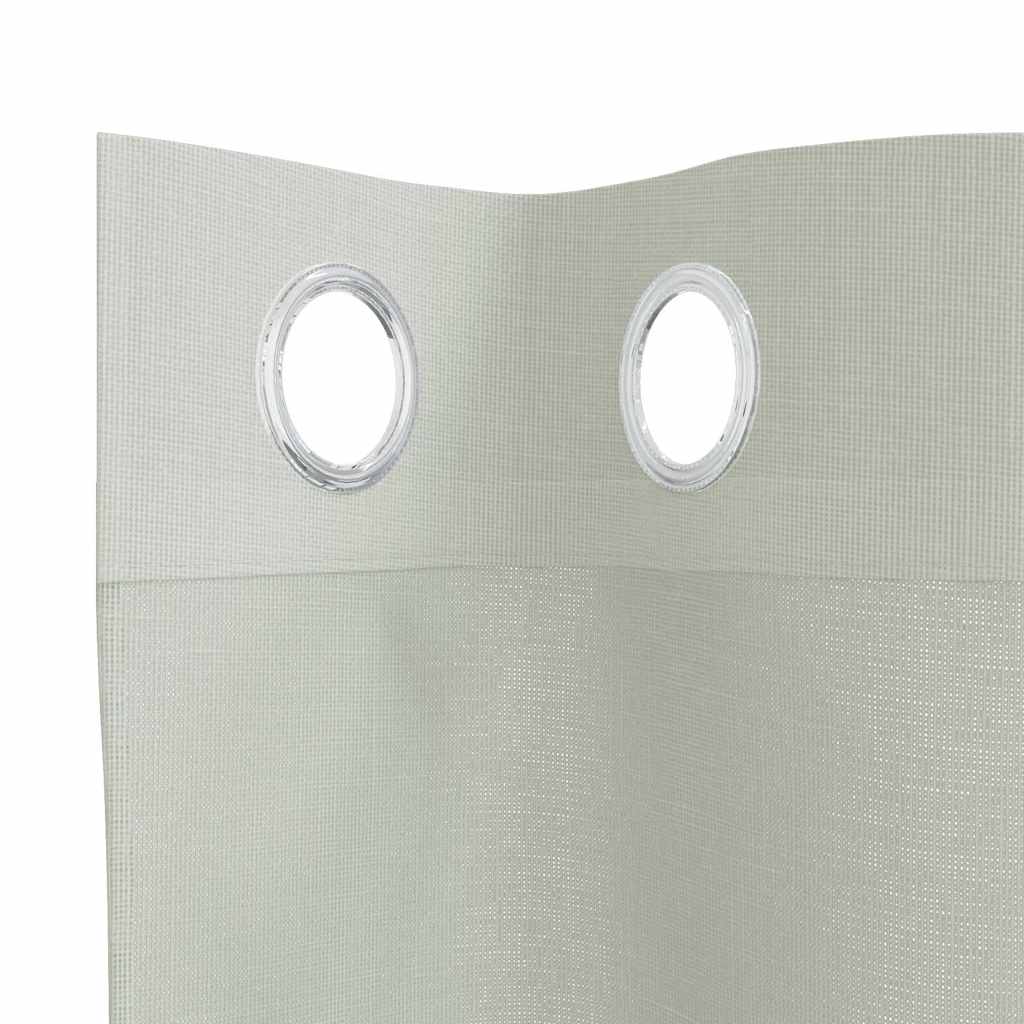 Tende in Voile con Occhielli 2 pz Grigio Chiaro 140x140 cm | homemem39