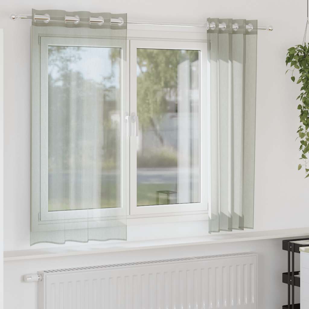 Tende in Voile con Occhielli 2 pz