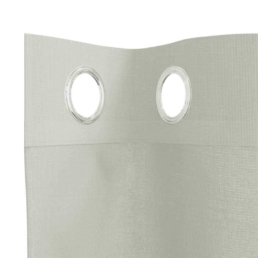 Tende in Voile con Occhielli 2 pz Grigio Chiaro 140x260 cm | homemem39