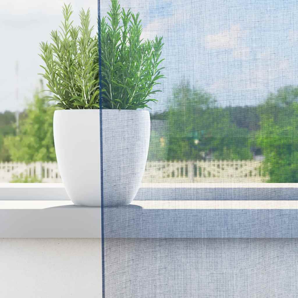 Tende in Voile con Occhielli 2 pz Blu Reale | homemem39
