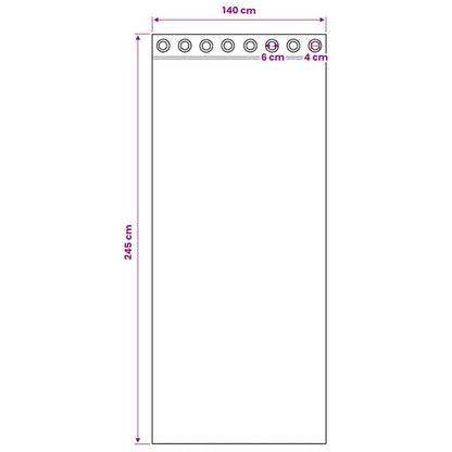 Tende in Voile con Occhielli 2 pz Sabbia