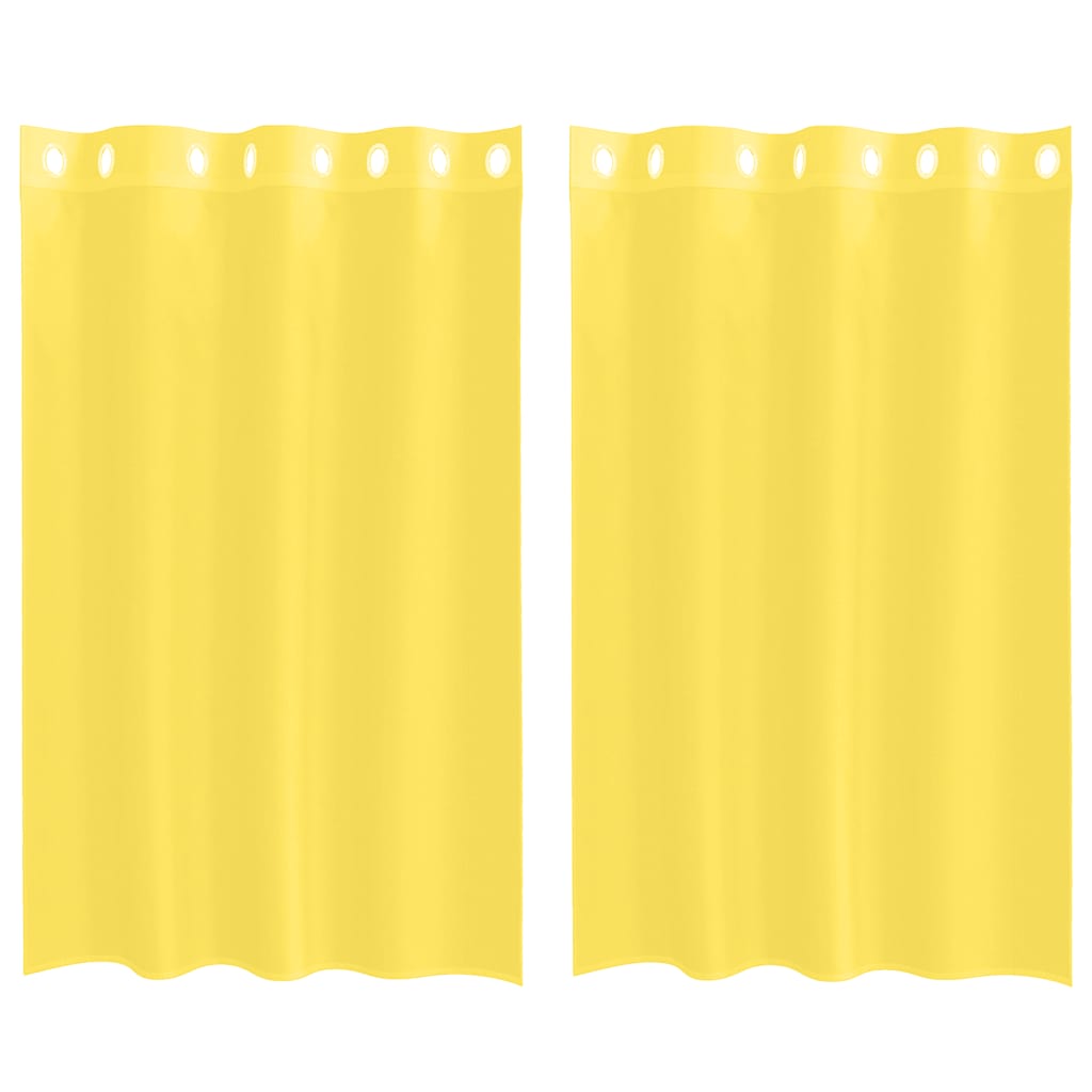 Tende in Voile con Occhielli 2 pz Giallo | homemem39