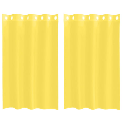 Tende in Voile con Occhielli 2 pz Giallo | homemem39