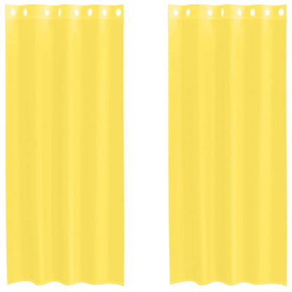 Tende in Voile con Occhielli 2 pz Giallo | homemem39