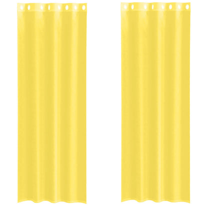 Tende in Voile con Occhielli 2 pz Giallo | homemem39