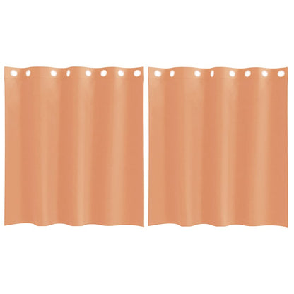 Tende in Voile con Occhielli 2 pz Terracotta | homemem39