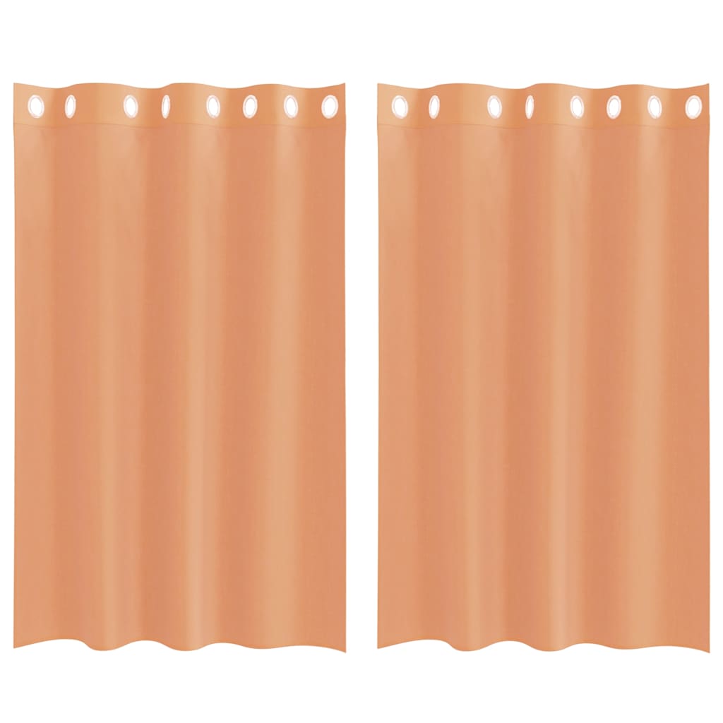 Tende in Voile con Occhielli 2 pz Terracotta | homemem39