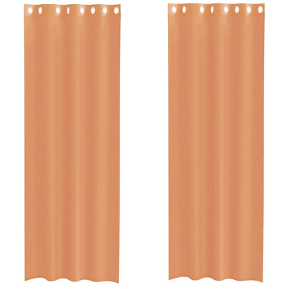 Tende in Voile con Occhielli 2 pz Terracotta