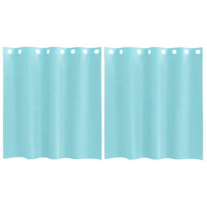Tende in Voile con Occhielli 2 pz Turchese | homemem39