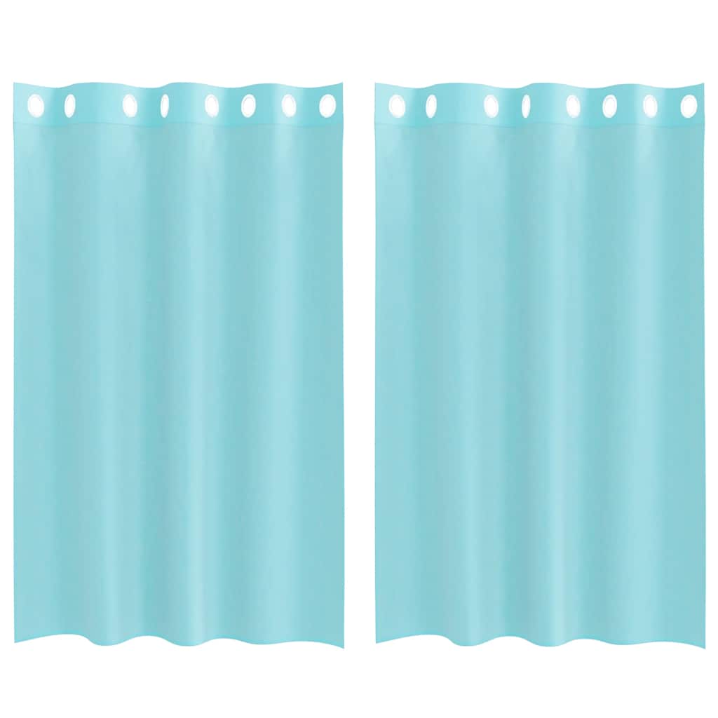 Tende in Voile con Occhielli 2 pz Turchese | homemem39