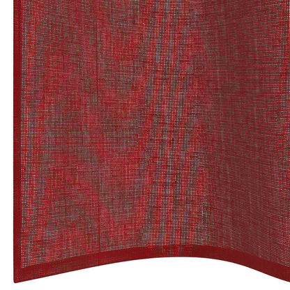 Tende in Voile con Occhielli 2 pz Rosso Vino | homemem39