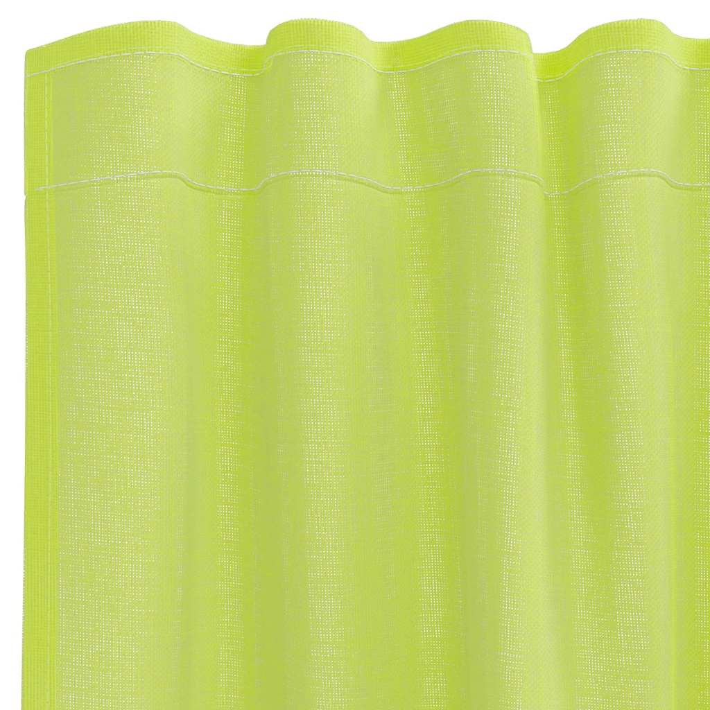 Tende in Voile con Tasche per Aste 2 pz Verde Mela | homemem39