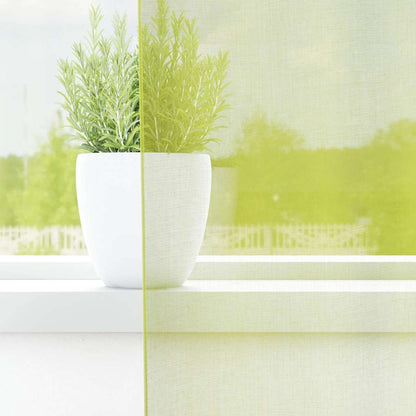 Tende in Voile con Tasche per Aste 2 pz Verde Mela | homemem39