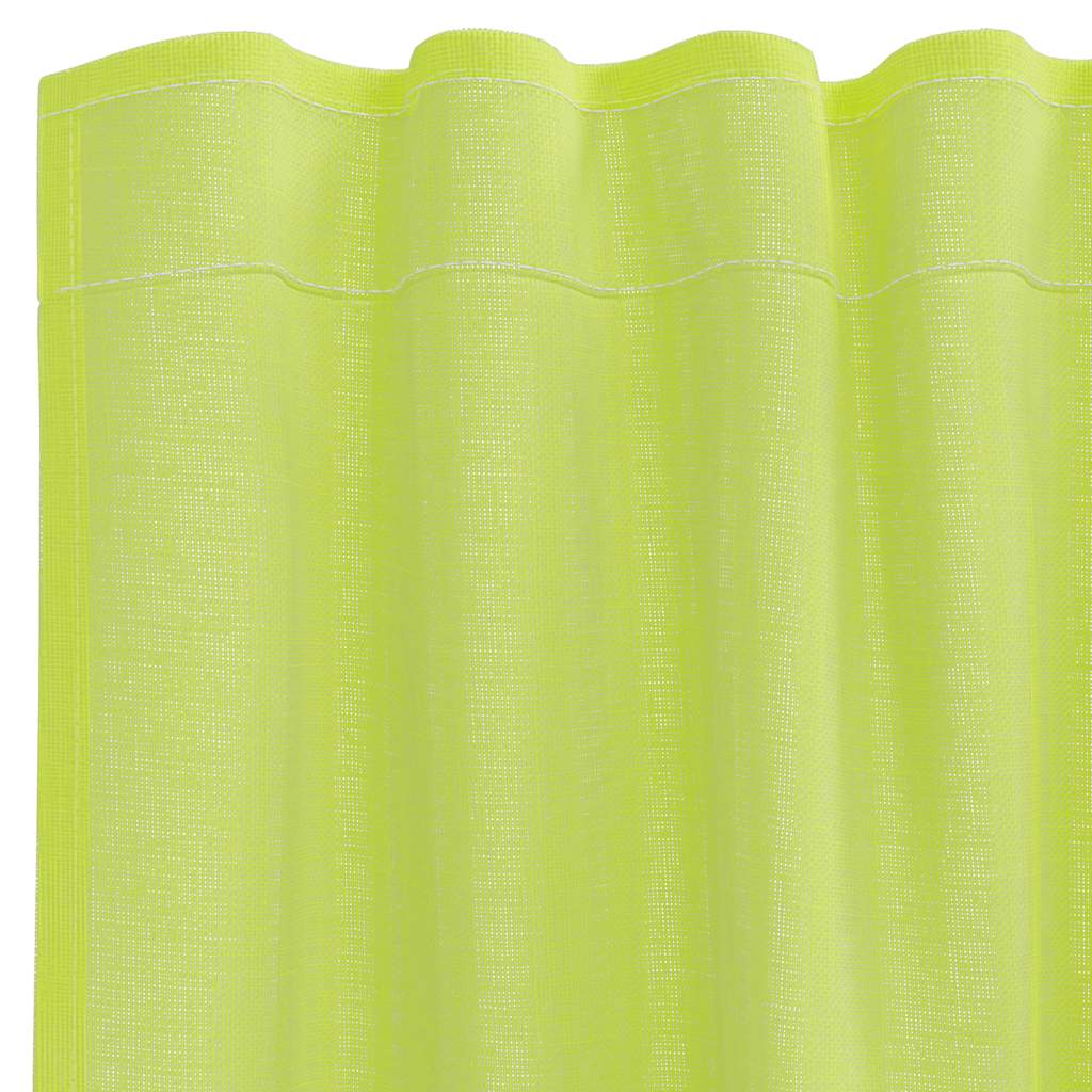 Tende in Voile con Tasche per Aste 2 pz Verde Mela | homemem39