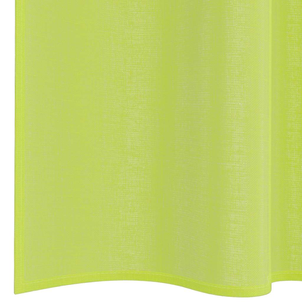 Tende in Voile con Tasche per Aste 2 pz Verde Mela | homemem39
