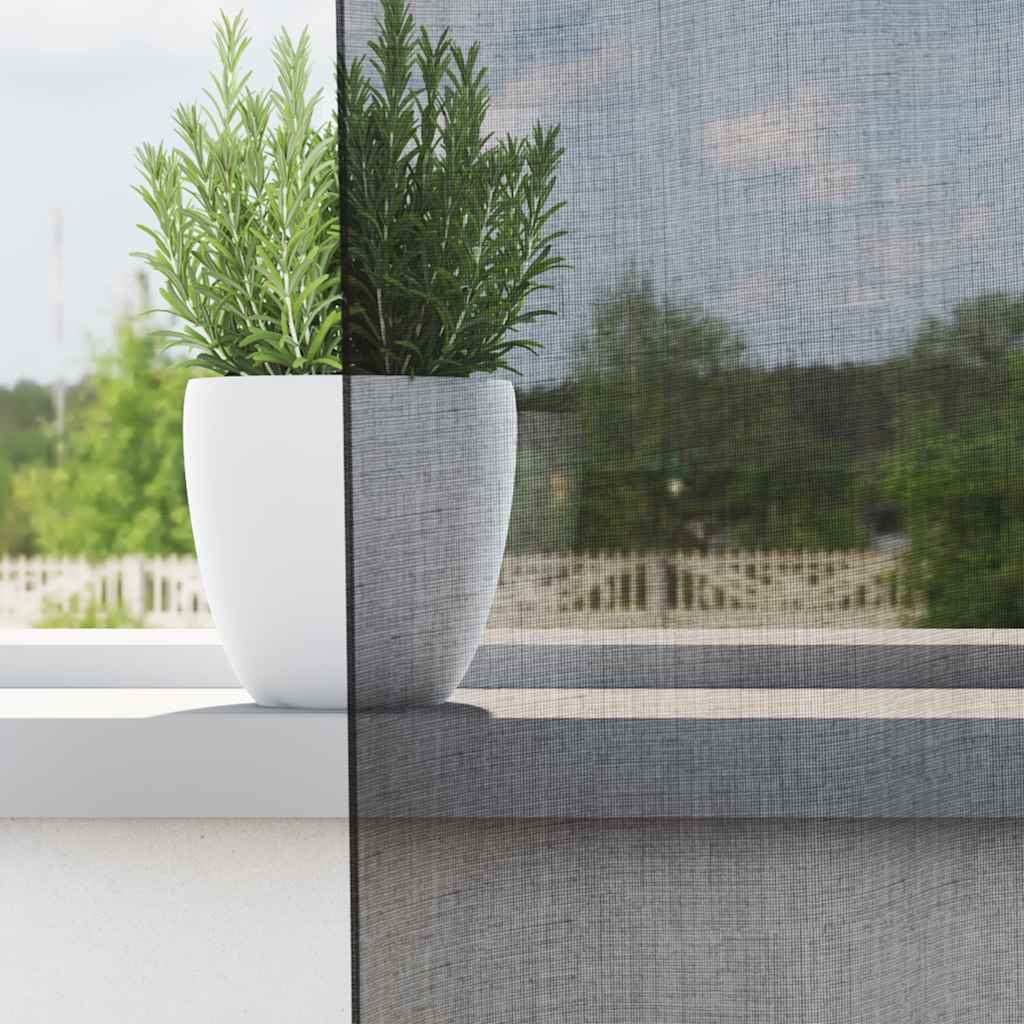 Tende in Voile con Tasche per Aste 2 pz Nero | homemem39