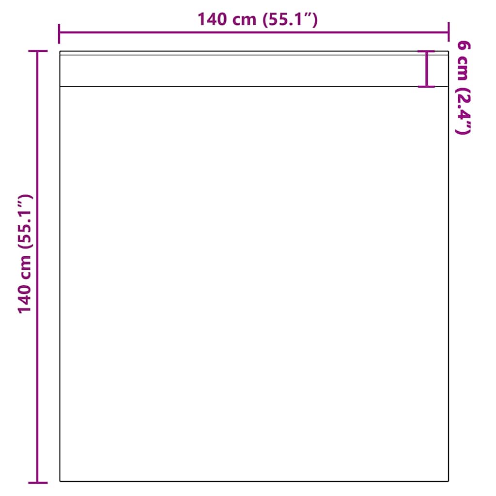Tende in Voile con Tasche per Aste 2 pz Marrone | homemem39