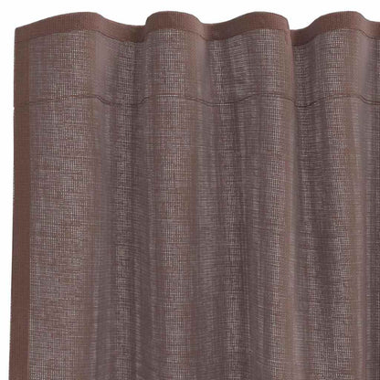 Tende in Voile con Tasche per Aste 2 pz Marrone | homemem39