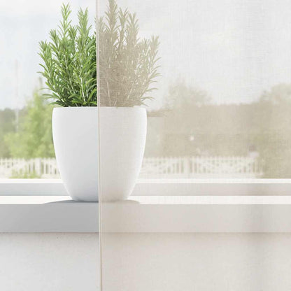 Tende in Voile con Tasche per Aste 2 pz Crema