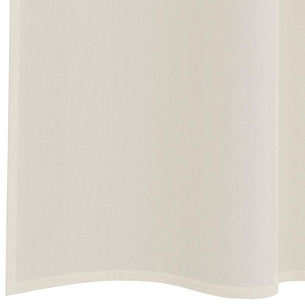 Tende in Voile con Tasche per Aste 2 pz Crema