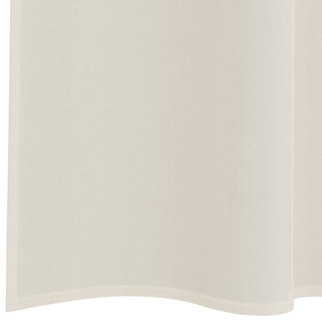 Tende in Voile con Tasche per Aste 2 pz Crema | homemem39