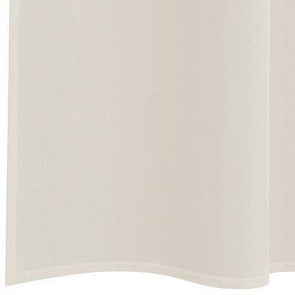 Tende in Voile con Tasche per Aste 2 pz Crema | homemem39