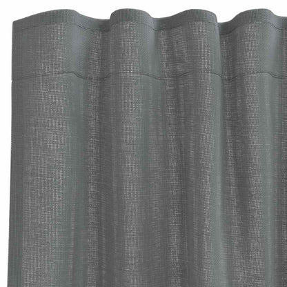 Tende in Voile con Tasche per Aste 2 pz Grigio Scuro | homemem39