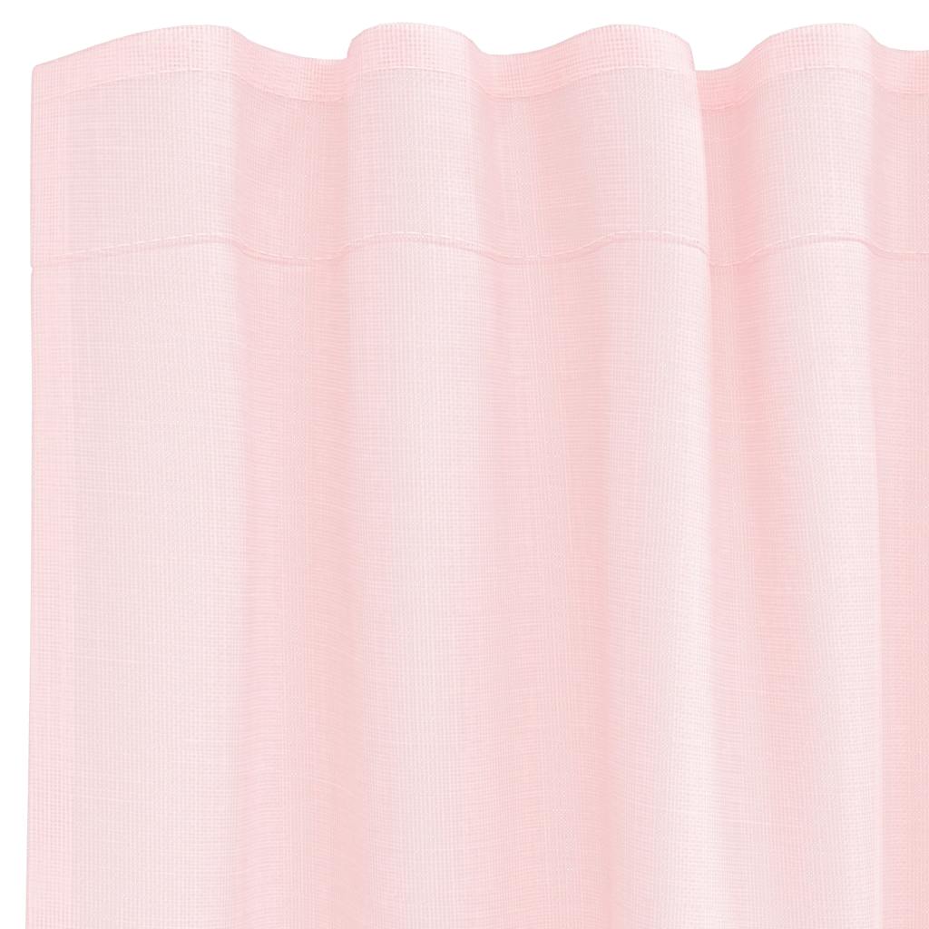 Tende in Voile con Tasche per Aste 2 pz Rosa Chiaro | homemem39