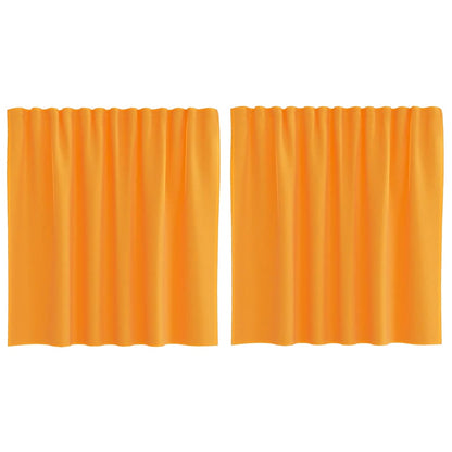 Tende in Voile con Tasche per Aste 2 pz Arancio | homemem39