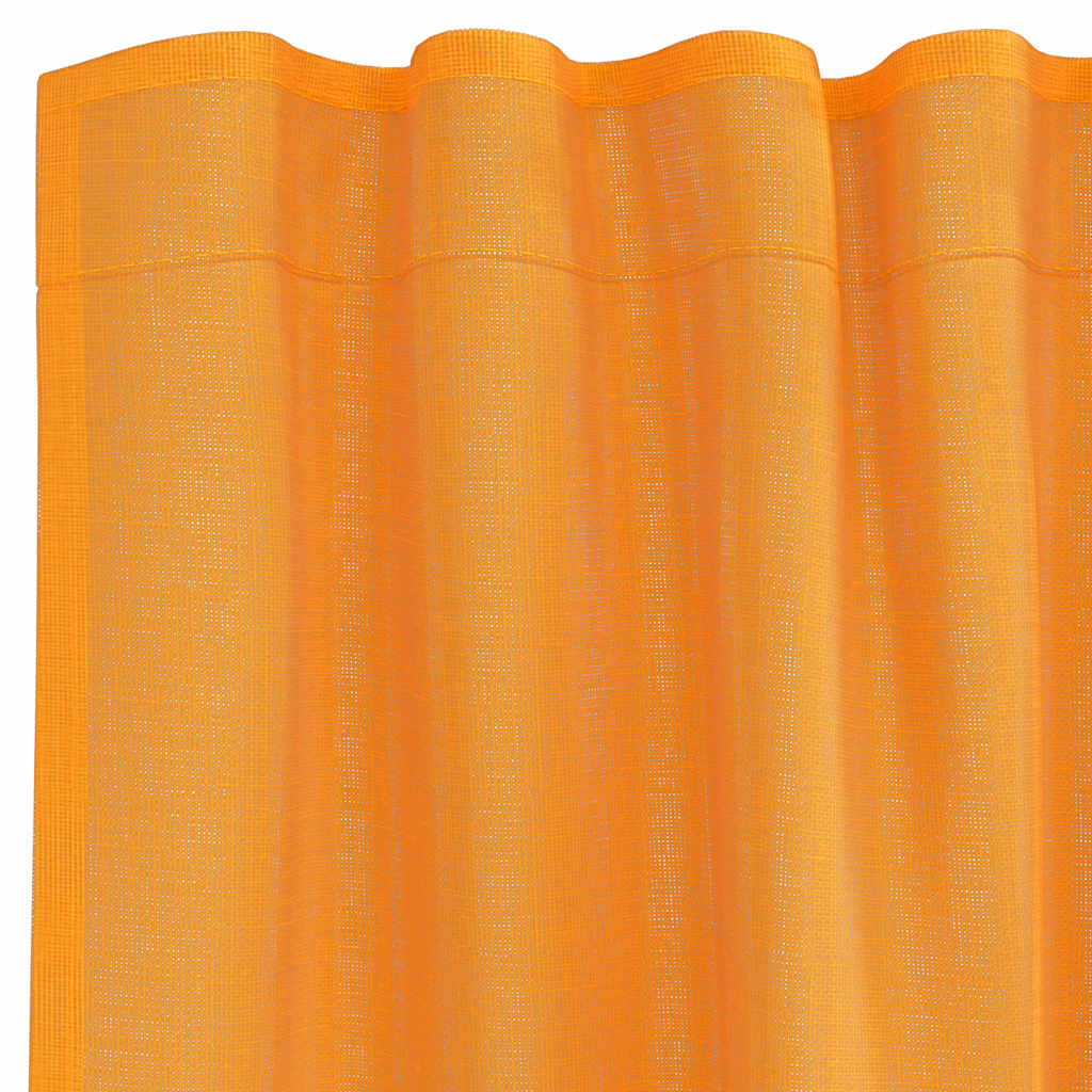 Tende in Voile con Tasche per Aste 2 pz Arancio | homemem39