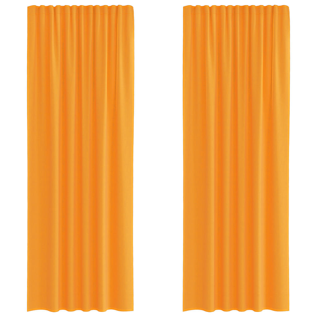 Tende in Voile con Tasche per Aste 2 pz Arancio | homemem39