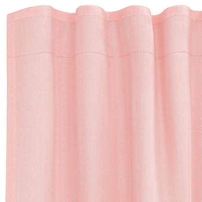 Tende in Voile con Tasche per Aste 2 pz Rosa | homemem39