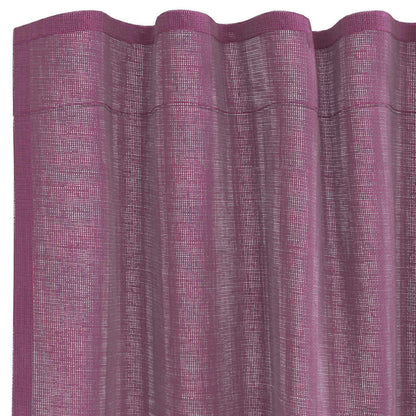 Tende in Voile con Tasche per Aste 2 pz Viola | homemem39