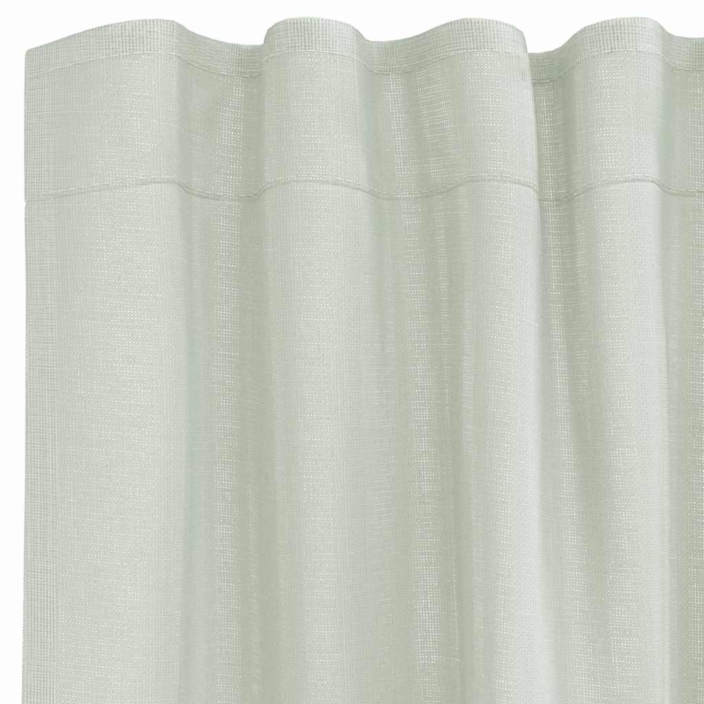 Tende in Voile con Tasche per Aste 2 pz Grigio Chiaro | homemem39