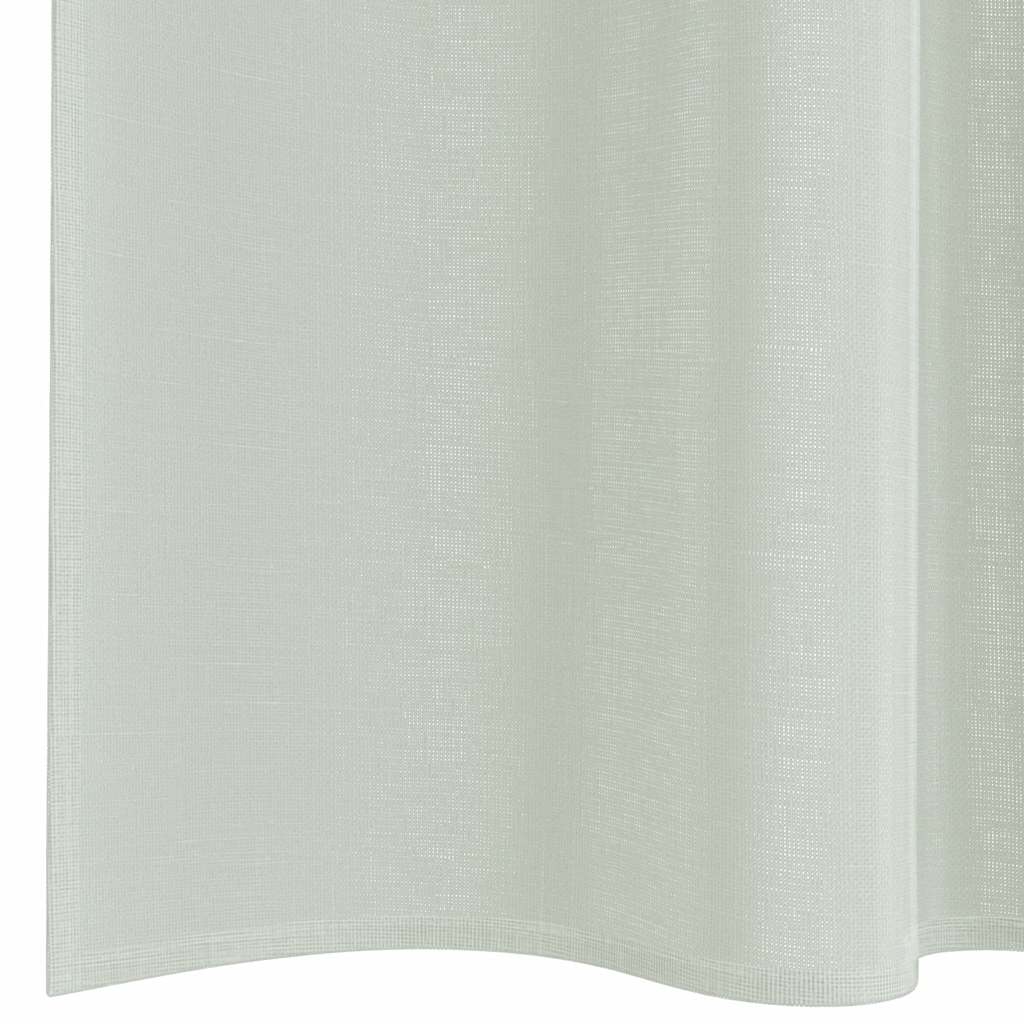 Tende in Voile con Tasche per Aste 2 pz Grigio Chiaro