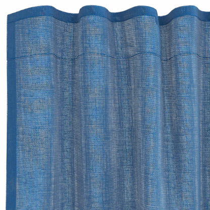 Tende in Voile con Tasche per Aste 2 pz Blu Reale | homemem39