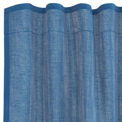 Tende in Voile con Tasche per Aste 2 pz Blu Reale | homemem39
